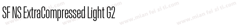 SF NS ExtraCompressed Light G2字体转换